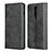 Leather Case Stands Flip Cover T06 Holder for OnePlus 8 Black