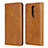 Leather Case Stands Flip Cover T06 Holder for OnePlus 8 Orange