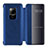 Leather Case Stands Flip Cover T07 Holder for Huawei Mate 20 Blue