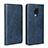 Leather Case Stands Flip Cover T07 Holder for Huawei Mate 20 X 5G Blue