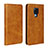 Leather Case Stands Flip Cover T07 Holder for Huawei Mate 20 X 5G Orange