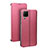 Leather Case Stands Flip Cover T07 Holder for Huawei P40 Lite Pink