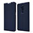 Leather Case Stands Flip Cover T07 Holder for OnePlus 7T Pro Blue