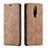 Leather Case Stands Flip Cover T07 Holder for OnePlus 8 Orange