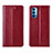 Leather Case Stands Flip Cover T07 Holder for Oppo Reno4 Pro 5G Red