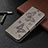 Leather Case Stands Flip Cover T07 Holder for Samsung Galaxy Note 20 5G Gray