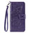 Leather Case Stands Flip Cover T07 Holder for Xiaomi Mi 10 Pro Purple