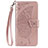 Leather Case Stands Flip Cover T07 Holder for Xiaomi Mi 10 Pro Rose Gold