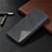 Leather Case Stands Flip Cover T07 Holder for Xiaomi Redmi 9A Black