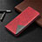 Leather Case Stands Flip Cover T07 Holder for Xiaomi Redmi 9A Red