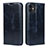 Leather Case Stands Flip Cover T08 Holder for Apple iPhone 11 Blue