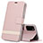 Leather Case Stands Flip Cover T08 Holder for Huawei Honor V30 Pro 5G Rose Gold