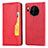Leather Case Stands Flip Cover T08 Holder for Huawei Mate 30 Pro Red