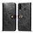 Leather Case Stands Flip Cover T08 Holder for Huawei Nova 4e Black
