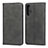 Leather Case Stands Flip Cover T08 Holder for Huawei Nova 5 Black