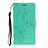 Leather Case Stands Flip Cover T08 Holder for Huawei P40 Pro Green