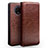Leather Case Stands Flip Cover T08 Holder for OnePlus 7T Brown