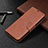 Leather Case Stands Flip Cover T08 Holder for Samsung Galaxy Note 20 5G Brown