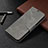 Leather Case Stands Flip Cover T08 Holder for Samsung Galaxy Note 20 5G Gray