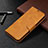 Leather Case Stands Flip Cover T08 Holder for Samsung Galaxy Note 20 5G Yellow