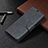 Leather Case Stands Flip Cover T08 Holder for Samsung Galaxy Note 20 Ultra 5G Black