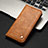 Leather Case Stands Flip Cover T08 Holder for Xiaomi Mi A3 Orange