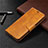 Leather Case Stands Flip Cover T08 Holder for Xiaomi Redmi 9AT Orange