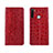 Leather Case Stands Flip Cover T08 Holder for Xiaomi Redmi Note 8 Red
