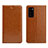 Leather Case Stands Flip Cover T09 Holder for Huawei Honor V30 5G Orange
