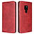 Leather Case Stands Flip Cover T09 Holder for Huawei Mate 20 X 5G Red