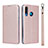 Leather Case Stands Flip Cover T09 Holder for Huawei Nova 4e Rose Gold