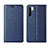 Leather Case Stands Flip Cover T09 Holder for Oppo Find X2 Lite Blue