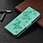 Leather Case Stands Flip Cover T09 Holder for Xiaomi Redmi 9AT Matcha Green