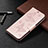 Leather Case Stands Flip Cover T09 Holder for Xiaomi Redmi 9AT Rose Gold