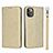 Leather Case Stands Flip Cover T10 Holder for Apple iPhone 11 Pro Gold
