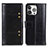 Leather Case Stands Flip Cover T10 Holder for Apple iPhone 13 Pro Max Black