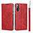 Leather Case Stands Flip Cover T10 Holder for Huawei Nova 5 Red