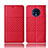 Leather Case Stands Flip Cover T10 Holder for OnePlus 7T Red