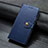 Leather Case Stands Flip Cover T10 Holder for Oppo A91 Blue