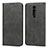 Leather Case Stands Flip Cover T10 Holder for Xiaomi Mi 9T Pro Black