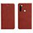 Leather Case Stands Flip Cover T10 Holder for Xiaomi Redmi Note 8 Red Wine