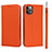 Leather Case Stands Flip Cover T11 Holder for Apple iPhone 11 Pro Orange