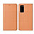Leather Case Stands Flip Cover T11 Holder for Huawei Honor V30 Pro 5G Orange