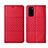 Leather Case Stands Flip Cover T11 Holder for Huawei Honor V30 Pro 5G Red