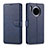 Leather Case Stands Flip Cover T11 Holder for Huawei Mate 30 Blue