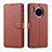 Leather Case Stands Flip Cover T11 Holder for Huawei Mate 30 Pro 5G Brown