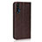 Leather Case Stands Flip Cover T11 Holder for Huawei Nova 5T Brown