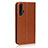 Leather Case Stands Flip Cover T11 Holder for Huawei Nova 5T Orange