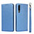 Leather Case Stands Flip Cover T11 Holder for Huawei P30 Blue