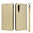 Leather Case Stands Flip Cover T11 Holder for Huawei P30 Gold